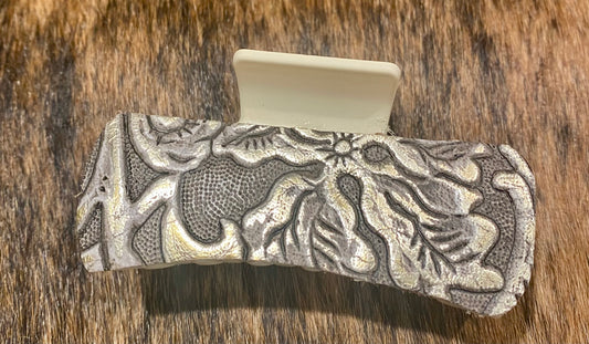 Leather Covered Hair Clips