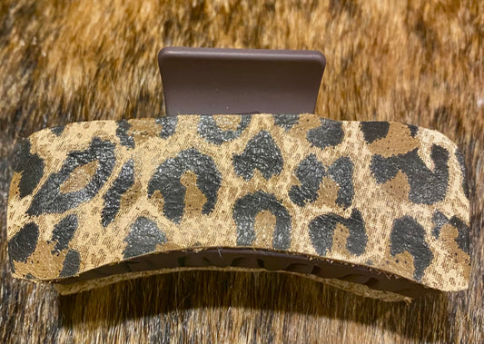 Leather Covered Hair Clips