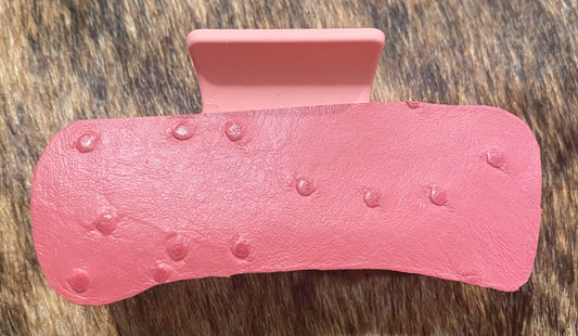 Leather Covered Hair Clips