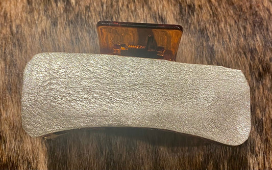 Leather Covered Hair Clips