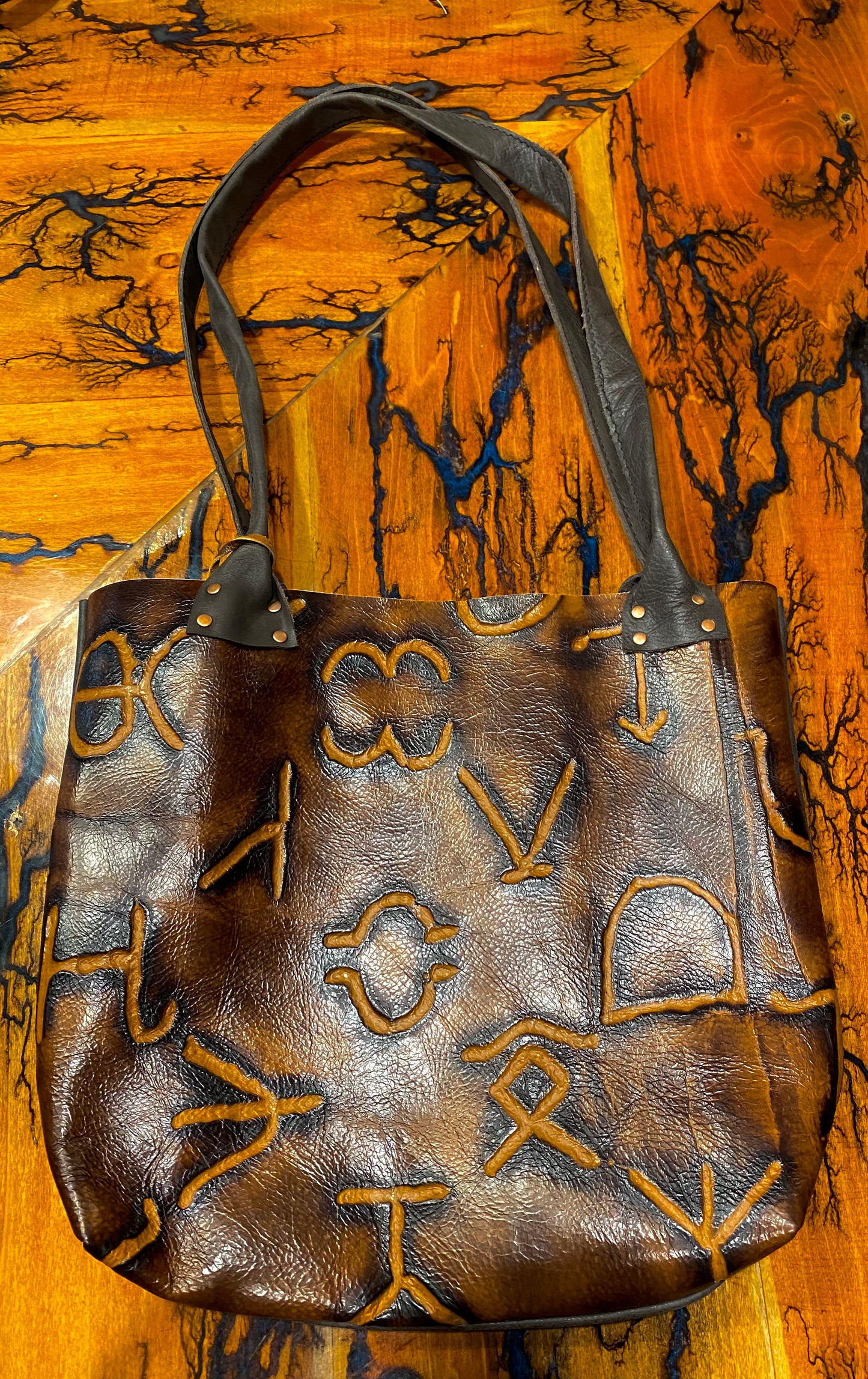 Branded Tote Leather bag