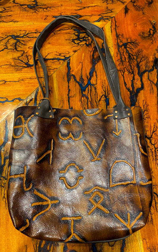 Branded Tote Leather bag