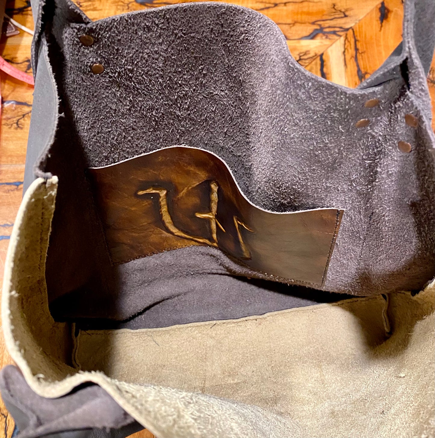 Branded Tote Leather bag