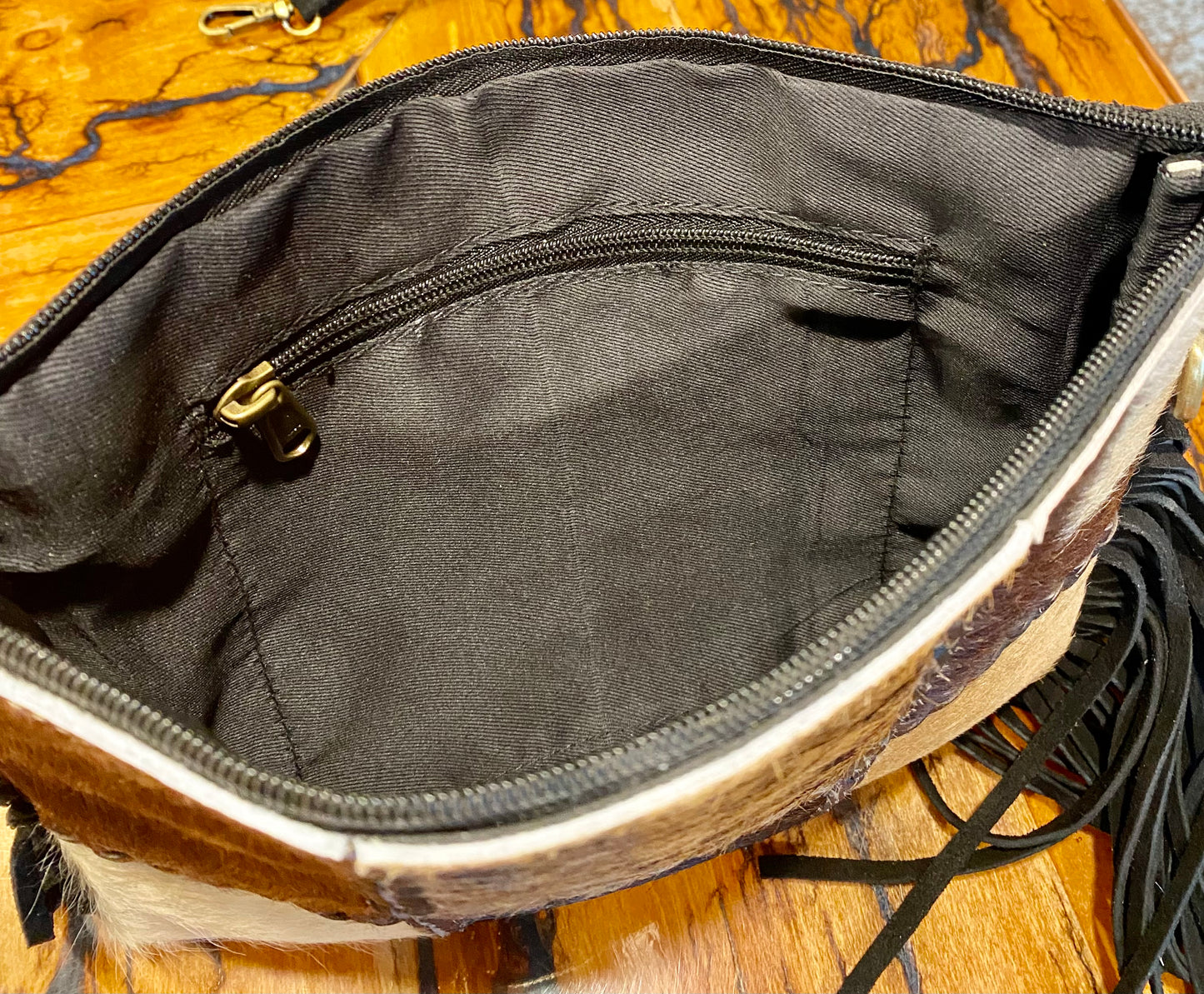 Cowhide Patchwork Leather bag