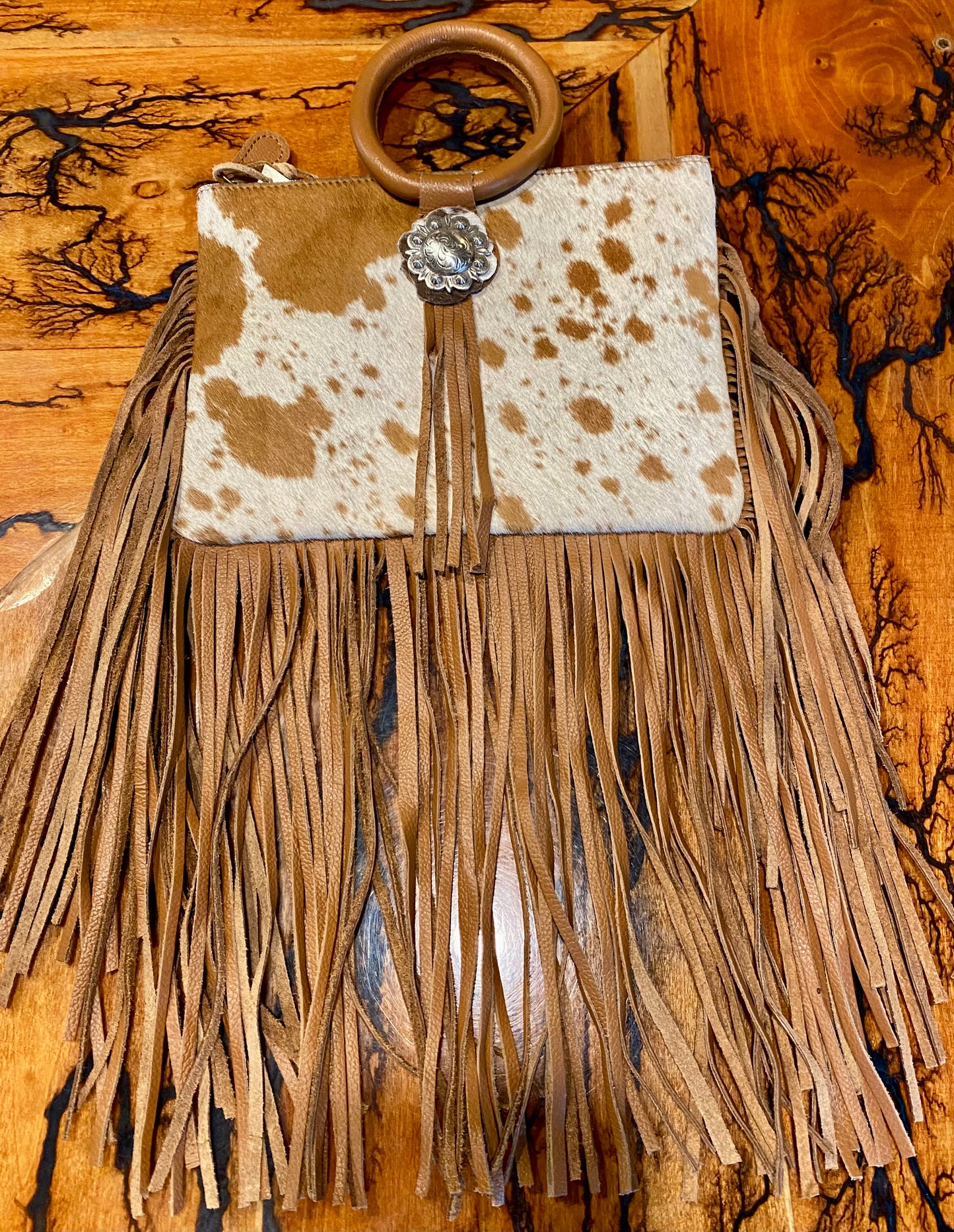 Round Handle  Leather bag