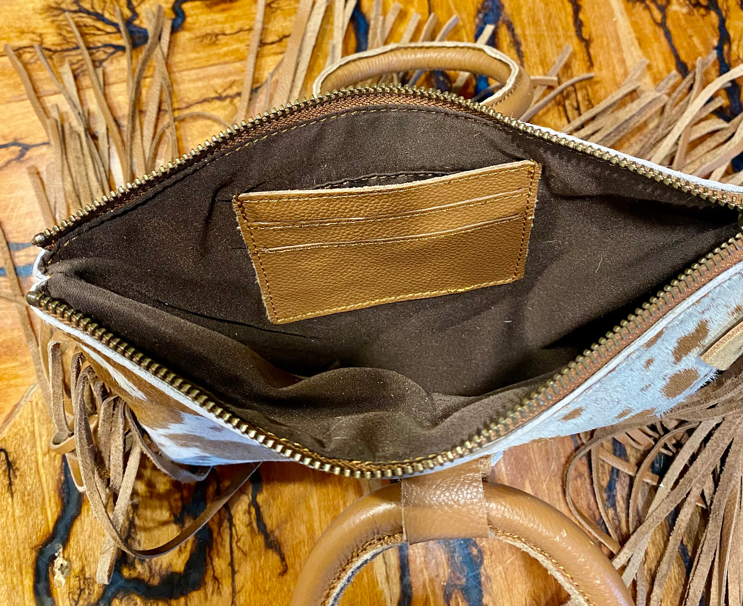 Round Handle  Leather bag