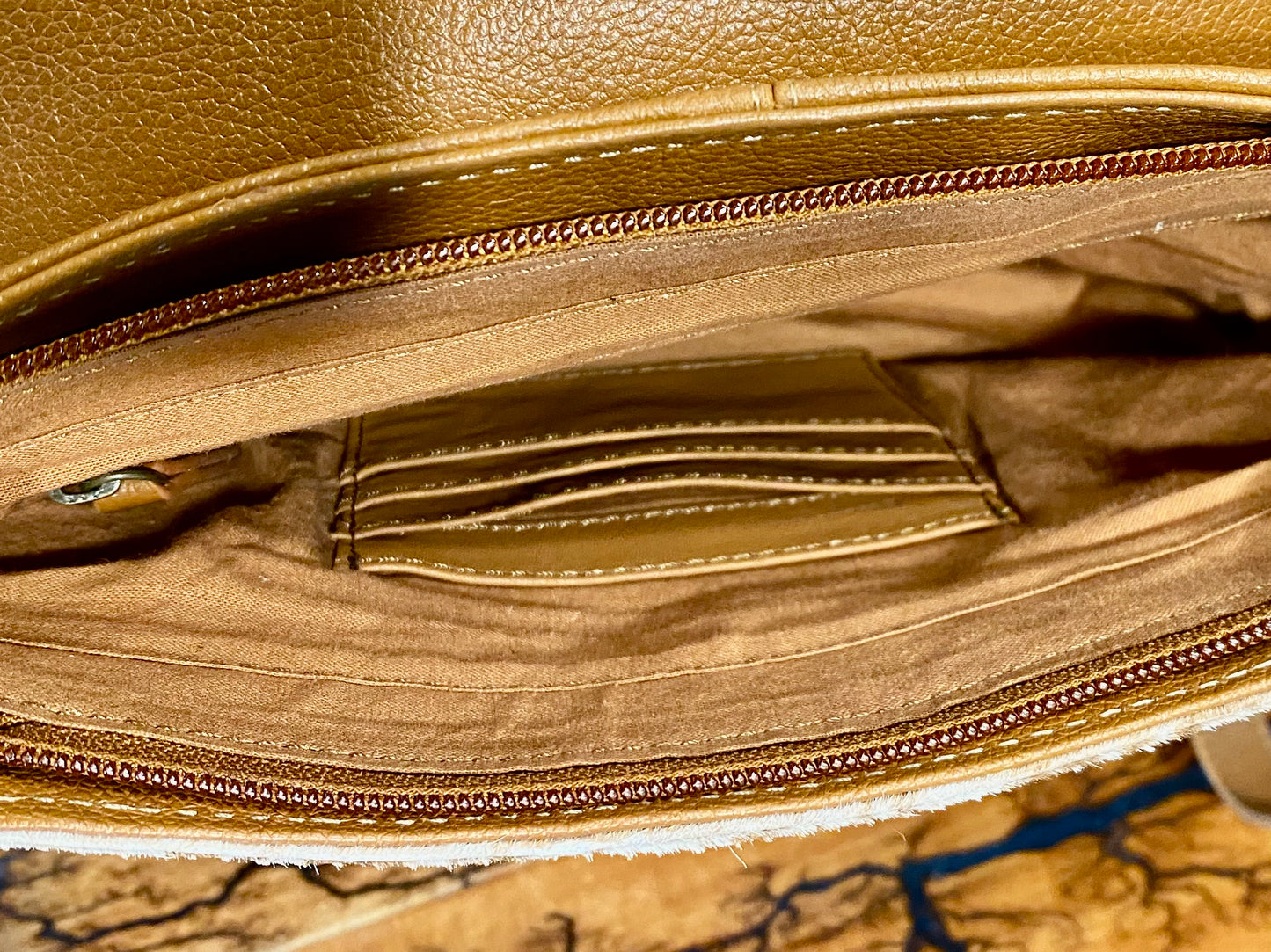 Cowhide and Tooled Leather bag