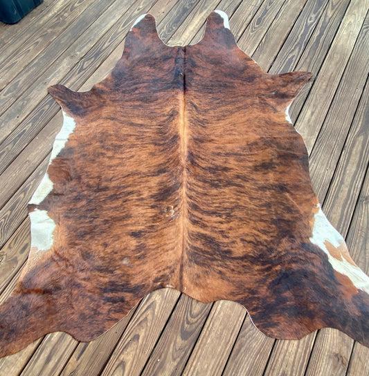 Tiger Stripe Cowhide Rug