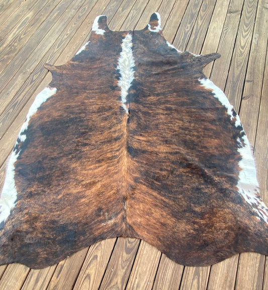 Tiger Stripe Cowhide Rug
