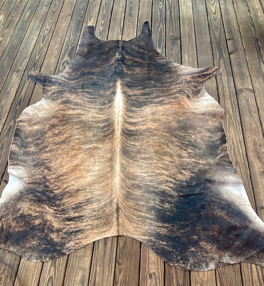 Tiger Stripe Cowhide Rug