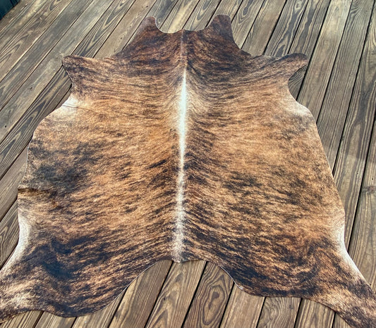 Tiger Stripe Cowhide Rug