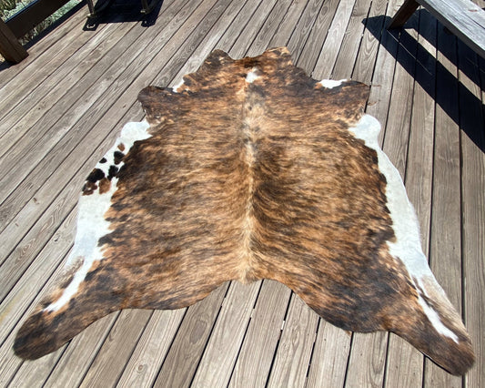 Tiger Stripe Cowhide rug
