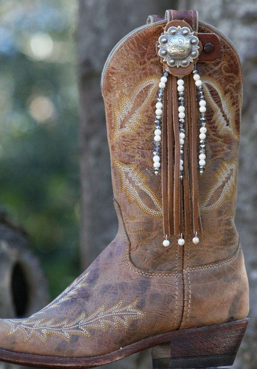 Boot Candy Toppers, White Tips