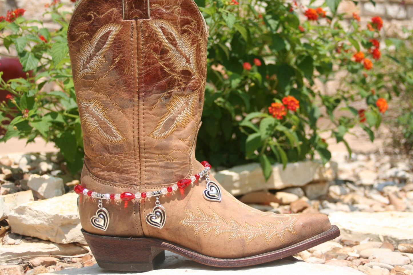 Boot Candy SweetHearts of the Rodeo in Red   608145  Boot Jewelry-Boot Bling-Boot Bracelet-Boot Accessories