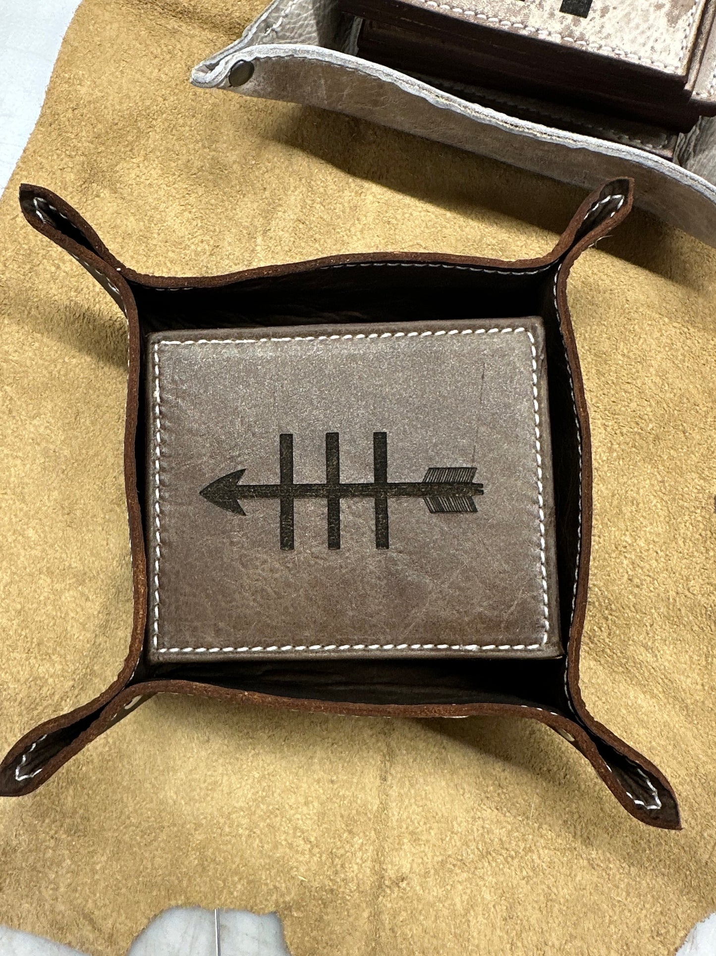 Leather coasters