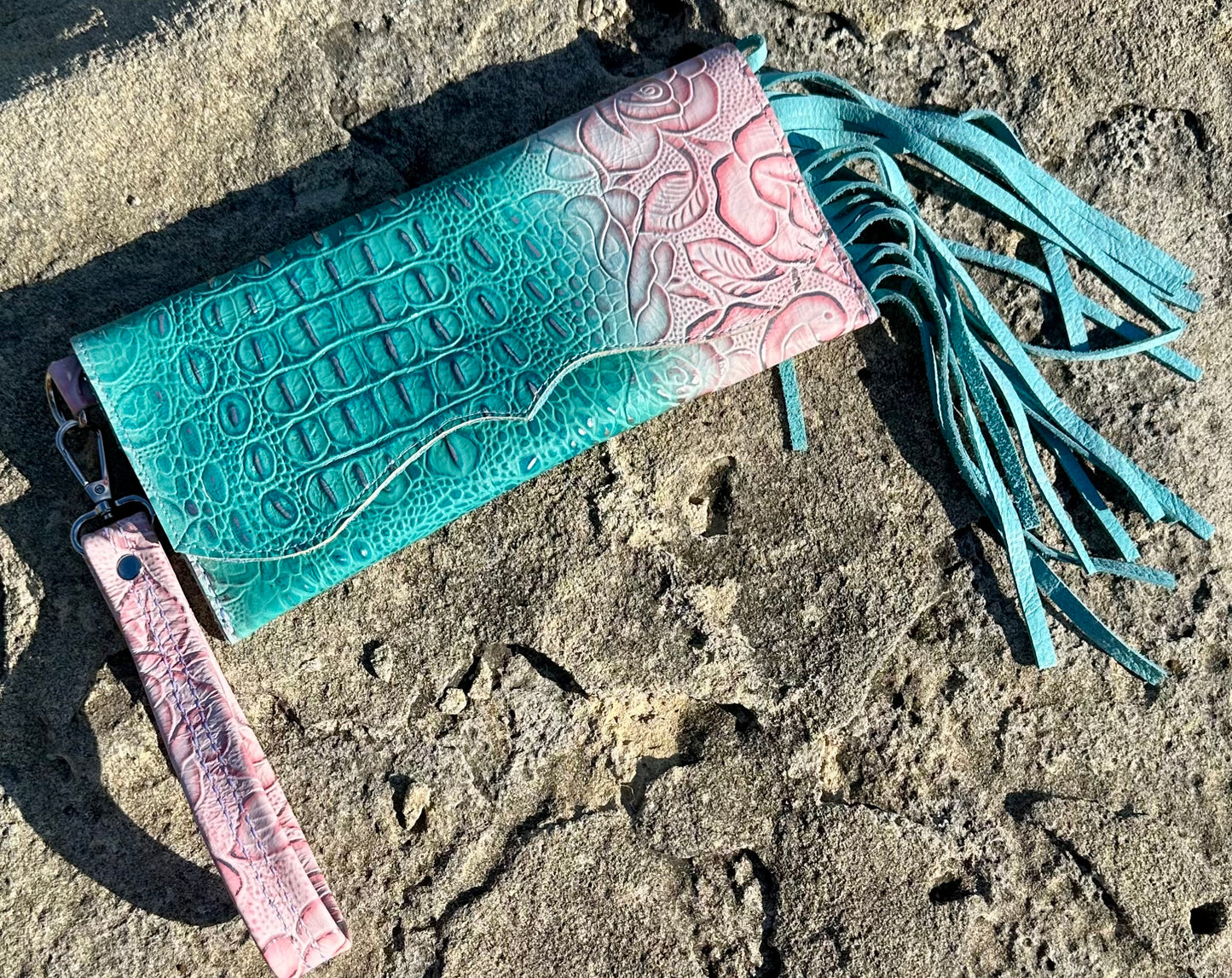 Fringe wristlet
